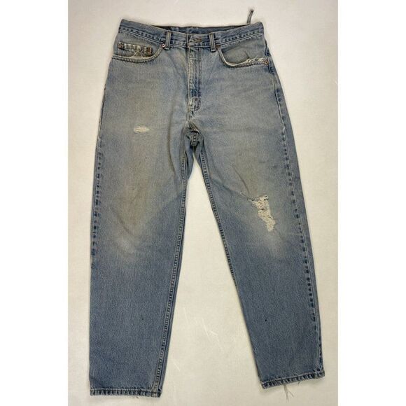 Levi's Blue Distressed Men Jeans - Picture 1 of 12